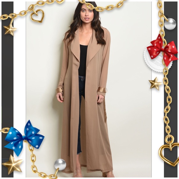 💜5 ⭐️ rated💜Taupe Kimono 💜 - Picture 2 of 7